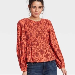 Universal Thread Smocked front floral top